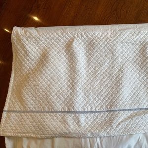 Restoration Hardware Matelasse Crib Skirt - French Blue